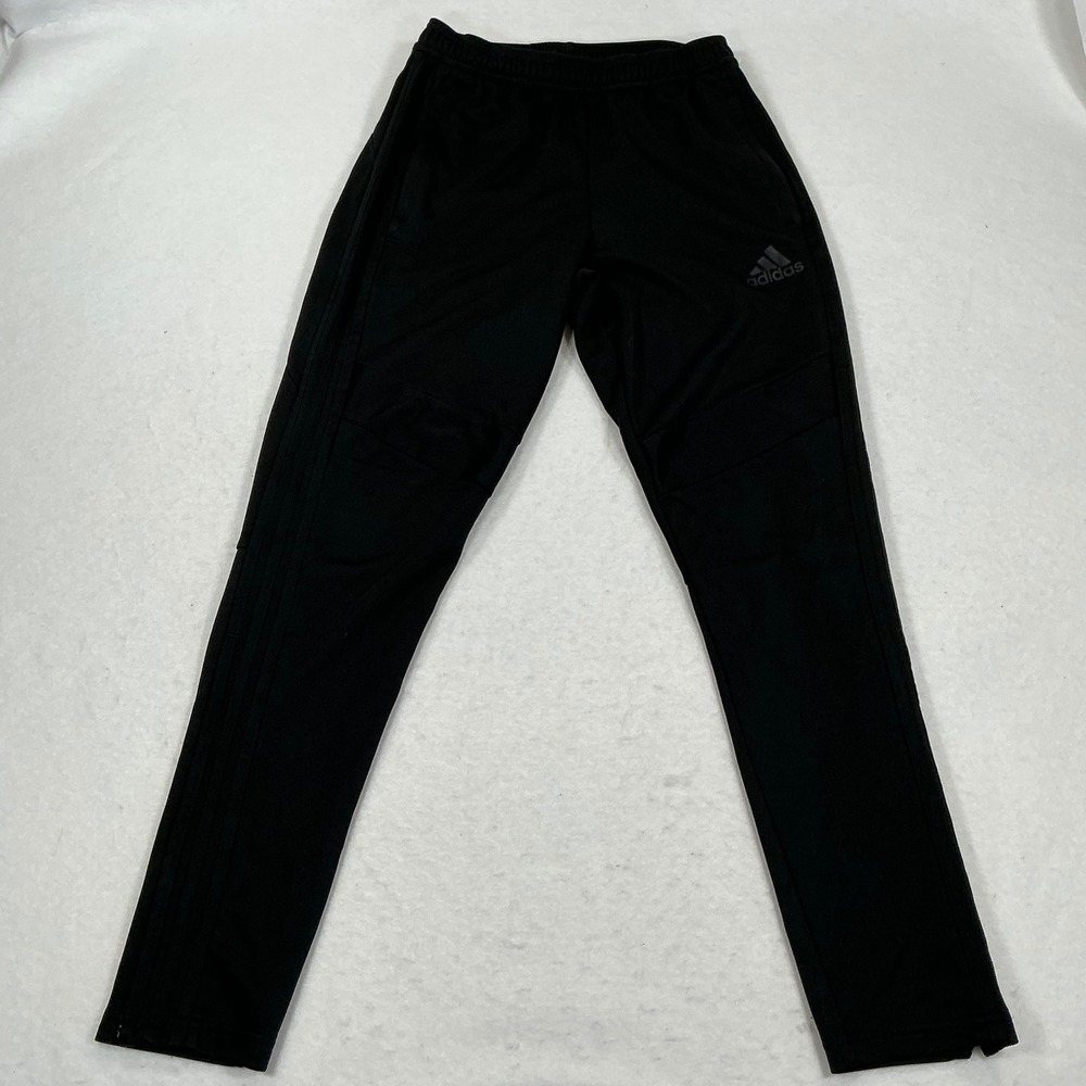 Adidas Tiro Soccer Training Pants Black Mens Small Tonal 3 Stripe Joggers